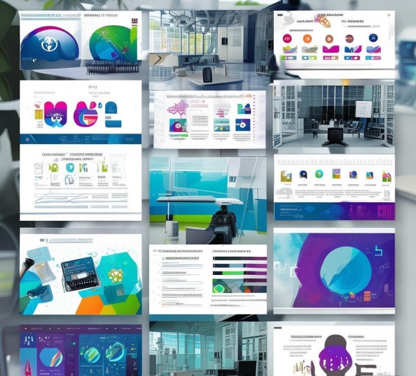 职场视觉盛宴，动态炫彩扁平化商务PPT模板