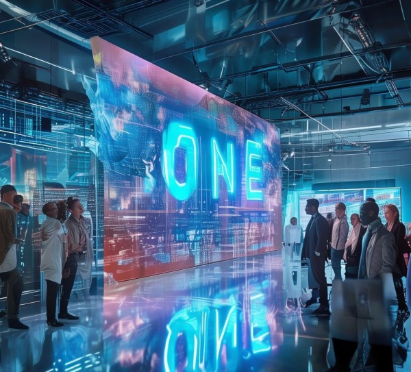 高级商务动态图片， ONE 切换思维的视觉盛宴
